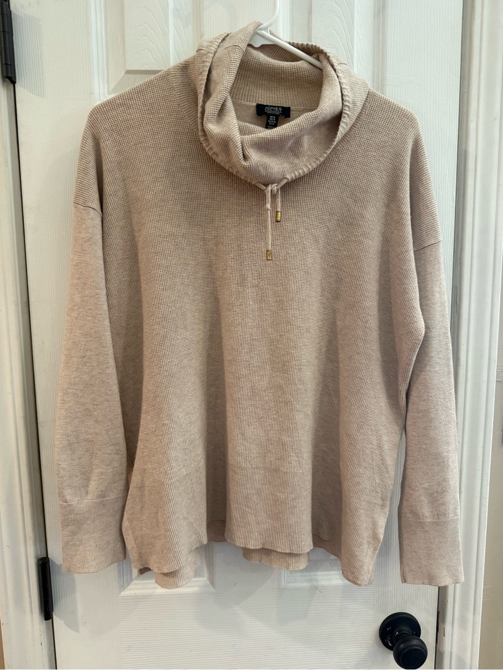 Jones New York Signature Beige Knit Sweater